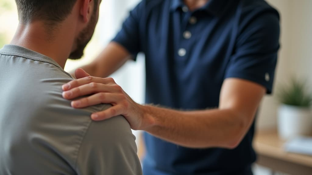 Dr. Rundle providing hands-on chiropractic care at Premier Chiropractic, Laguna Hills